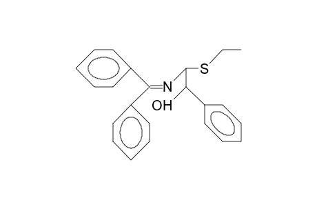 2-(Diphenyl-methylenamino)-2-ethylthio-1-phenyl-ethanol