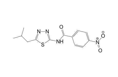N-(5-isobutyl-1,3,4-thiadiazol-2-yl)-4-nitrobenzamide