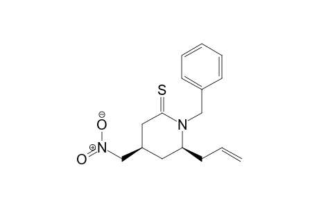 cis 6-Allyl-1-benzyl-4-nitromethylpiperidine-2-thione