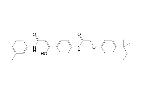 2-propenamide, 3-[4-[[[4-(1,1-dimethylpropyl)phenoxy]acetyl]amino]phenyl]-3-hydroxy-N-(3-methylphenyl)-, (2Z)-
