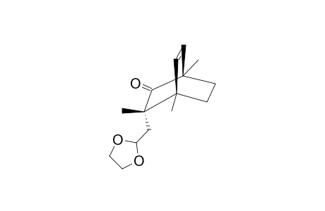 (1RS,3SR,4SR)-3-[(1',3'-DIOXOLAN-2'-YL)-METHYL]-1,3,4-TRIMETHYL-BICYCLO-[2.2.2]-OCT-5-EN-2-ONE