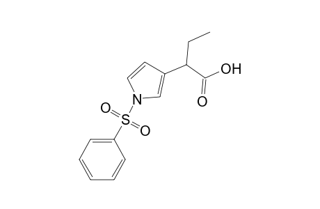 2-(1-Phenylsulfonylpyrrol-3-yl)butanoic acid