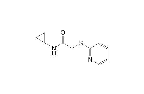 N-cyclopropyl-2-(2-pyridinylsulfanyl)acetamide