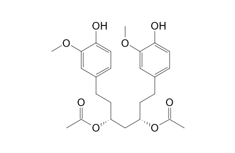 meso-3,5-Diacetoxy-1,7-bis(4-hydroxy-3-methoxyphenyl)heptane