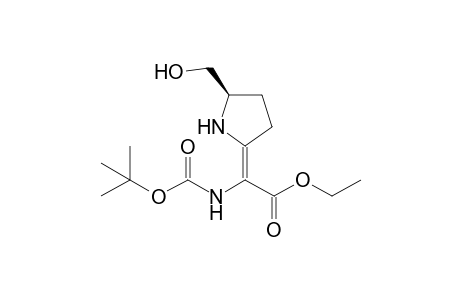 Ethyl (R)-2-[5-(Hydroxymethyl)pyrrolidin-2-ylidene]-2-(tert-butoxycarbonylamino)acetate
