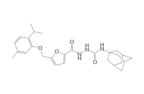 N-(1-adamantyl)-2-{5-[(2-isopropyl-5-methylphenoxy)methyl]-2-furoyl}hydrazinecarboxamide