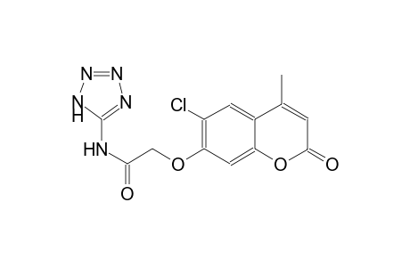 acetamide, 2-[(6-chloro-4-methyl-2-oxo-2H-1-benzopyran-7-yl)oxy]-N-(1H-tetrazol-5-yl)-