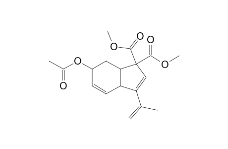 Dimethyl 3-Acetoxy-7-(propen-2-yl)bicyclo[4.3.0]nona-4,7-dien-9,9-dicarboxylate