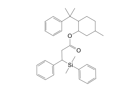 (1R,2S,5R)-5-Methyl-2-(1'-methyl-1'-phenylethyl)cyclohexyl (3"R)-and (3"S)-3"-Dimethyl(phenyl)silyl-3''-phenylpropanoate