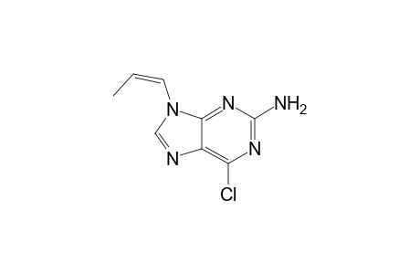 Z-2-Amino-6-chloro-9-(prop-1-en-1-yl)-9H-purine