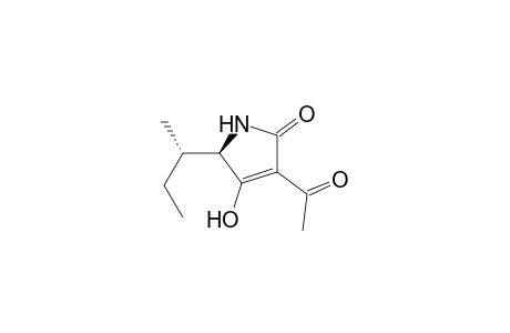 2H-Pyrrol-2-one, 3-acetyl-1,5-dihydro-4-hydroxy-5-(1-methylpropyl)-, [R-(R*,S*)]-