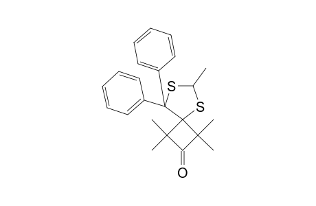 1,1,3,3,6-pentamethyl-8,8-di(phenyl)-5,7-dithiaspiro[3.4]octan-2-one