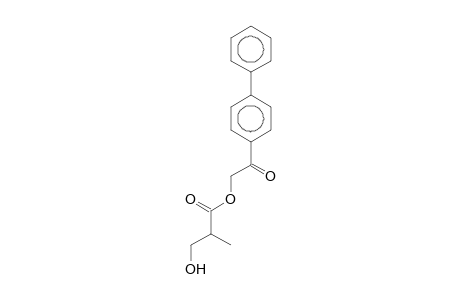 3-Hydroxy-2-methylpropionic acid, 2-biphenyl-4-yl-2-oxoethyl ester