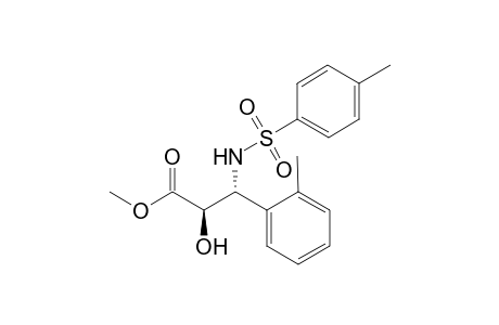 trans-Methyl 2-hydroxy-3-(o-methyl)phenyl-3'-(N-tosylamino)propanoate