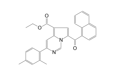 ethyl 3-(2,4-dimethylphenyl)-7-(1-naphthoyl)pyrrolo[1,2-c]pyrimidine-5-carboxylate