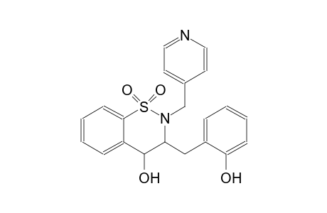2H-1,2-benzothiazin-4-ol, 3,4-dihydro-3-[(2-hydroxyphenyl)methyl]-2-(4-pyridinylmethyl)-, 1,1-dioxide