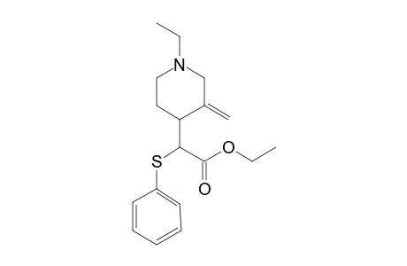 2-(1-Ethyl-3-methylene-4-piperidinyl)-2-(phenylthio)acetic acid ethyl ester