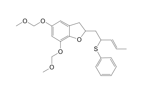 Bis(methoxymethyl) Ether of 2,3-Dihydro-5,7-dihydroxy-2-[1-(2-phenylthio-3-pentenyl)]benzofuran