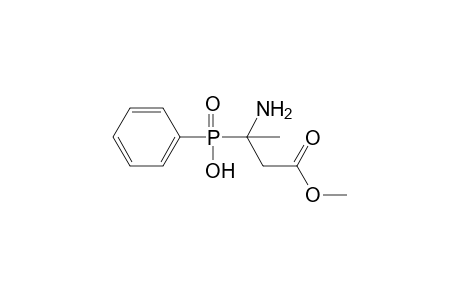 3-amino-3-(hydroxyphenylphosphinyl)butyric acid, 1-methyl ester