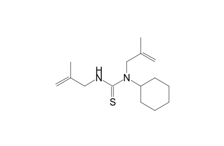 1-cyclohexyl-1,3-bis(2-methylallyl)thiourea