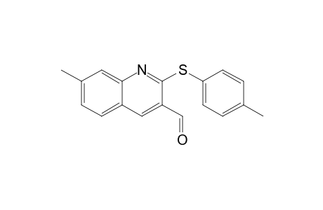 7-Methyl-2-(p-tolylthio)quinoline-3-carbaldehyde