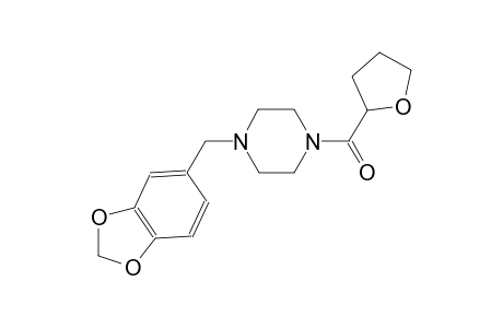 1-(1,3-benzodioxol-5-ylmethyl)-4-(tetrahydro-2-furanylcarbonyl)piperazine