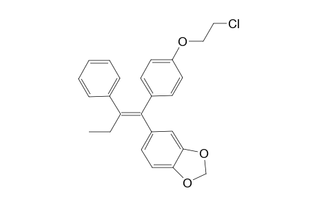 (E,Z)-1-[4'-(2''-Chloroethoxy)phenyl]-1-(3''',4"'-methylenedioxy-2-phenyl-1-butene