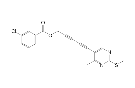 5-[5-(m-Chlorobenzoyloxy)penta-1,3-diynyl]-4-methyl-2-methylthiopyrimidine