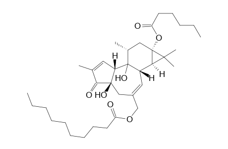 13-O-Hexanoyl-20-O-decanoyl-12-deoxyphorbol
