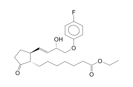 11-DEOXY-16-(PARA-FLUOROPHENOXY)-PROSTAGLANDIN PGE1 ETHYL ESTER