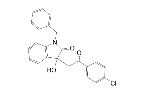 2H-indol-2-one, 3-[2-(4-chlorophenyl)-2-oxoethyl]-1,3-dihydro-3-hydroxy-1-(phenylmethyl)-