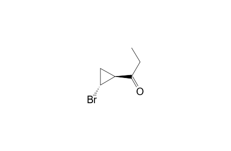 1-Propanone, 1-(2-bromocyclopropyl)-, trans-