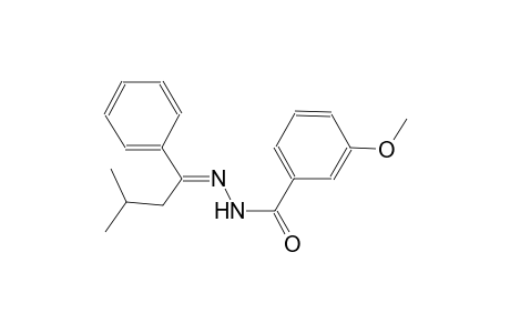 3-methoxy-N'-[(E)-3-methyl-1-phenylbutylidene]benzohydrazide