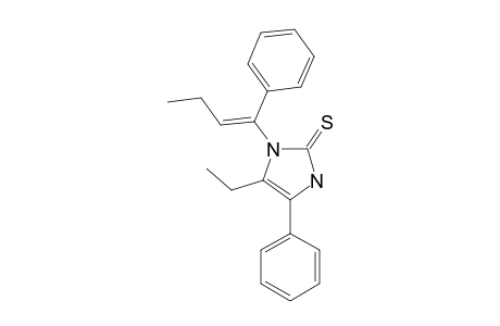 5-ETHYL-4-PHENYL-1-(1-PHENYLBUT-1(E)-ENYL)-2,3-DIHYDRO-1H-IMIDAZOL-2-THIONE
