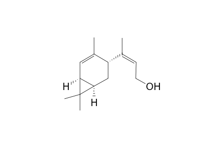 (Z)-3-((1R,3R,6S)-4,7,7-Trimethyl-bicyclo[4.1.0]hept-4-en-3-yl)-but-2-en-1-ol