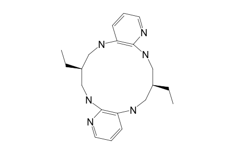 SYN-7,16-DIETHYL-5,6,7,8,9,14,15,16,17,18-DECAHYDRO-(E)-DIPYRIDO-[B.I]-[1.4.8.11]-TETRAAZACYClOTETRADECINE