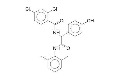 2-(2,4-Dichlorobenzamido)-2-(4-hydroxyphenyl)-N-(2,6-xylyl)acetamide