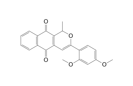 3-(2,4-dimethoxyphenyl)-1-methyl-1H-benzo[g]isochromene-5,10-dione