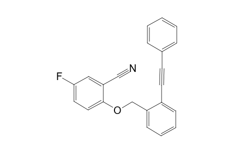 5-Fluoro-2-[[2-(phenylethynyl)benzyl]oxy]benzonitrile