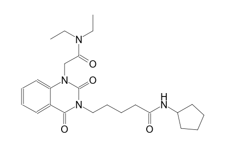 N-cyclopentyl-5-(1-[2-(diethylamino)-2-oxoethyl]-2,4-dioxo-1,4-dihydro-3(2H)-quinazolinyl)pentanamide
