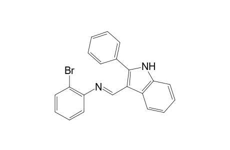N-[(2-Phenyl-1H-indole-3-yl)methylene](o-bromo)benezeamine