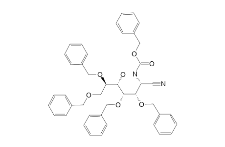3,4,6,7-TETRA-O-BENZYL-2-BENZYLOXYCARBONYLAMINO-2-DEOXY-D-GLYCERO-D-IDO-HEPTONONITRILE