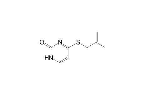 2(1H)-Pyrimidinone, 4-[(2-methyl-2-propenyl)thio]-