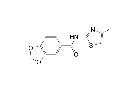 N-(4-methyl-1,3-thiazol-2-yl)-1,3-benzodioxole-5-carboxamide