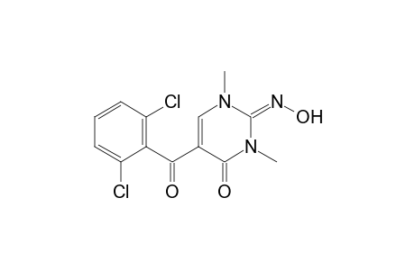 1,3-Dimethyl-5-(2,6-dichlorobenzoyl)uracil Oxime