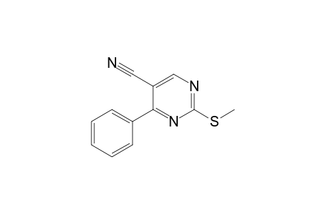 5-Pyrimidinecarbonitrile, 2-(methylthio)-4-phenyl-