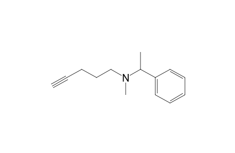 N-Methyl-N-(1-phenylethyl)-4-pentynyl-1-amine