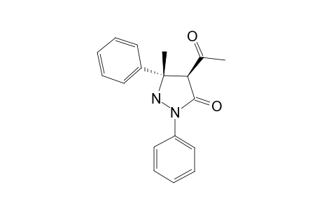 4-ACETYL-5-METHYL-2,5-DIPHENYLPYRAZOLIDIN-3-ONE;FORM_C