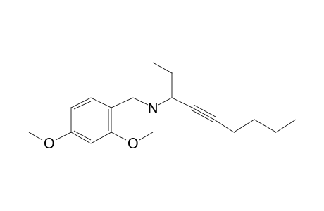 N-(2,4-Dimethoxybenzyl)non-4-yn-3-amine