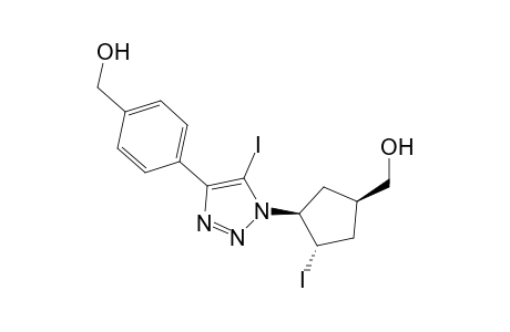 {c-3-[4'-(4''-(Hydroxymethyl)phenyl)-5'-iodo-1'H-1',2',3'-triazol-1'-yl]-t-4-iodo-r-1-cyclopentyl}-methanol